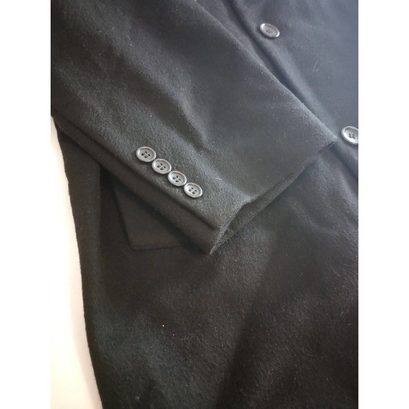 Turnbury 100% Cashmere Black Coat, size 44R Long Blazer Dress Jacket Coat - Picture 6 of 13